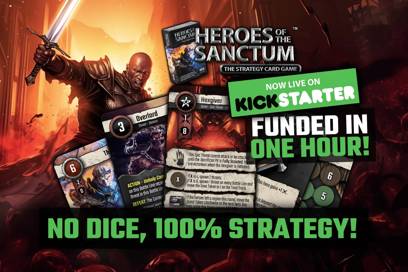 Heroes of the Sanctum Is Live And Funded In An Hour (SQUARE)!