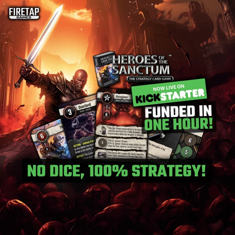 Heroes of the Sanctum Is Live And Funded In An Hour (SQUARE)!